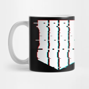 Black Ops 4 Logo Glitch Effect White Mug